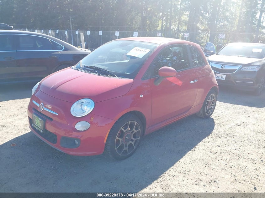 2013 Fiat 500 Sport VIN: 3C3CFFBR0DT663477 Lot: 39228378