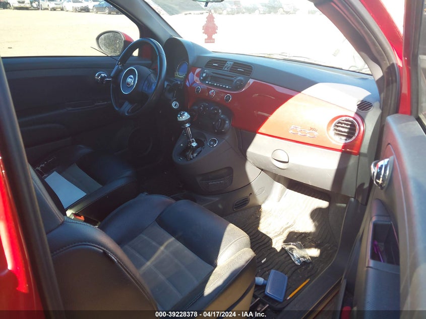 2013 Fiat 500 Sport VIN: 3C3CFFBR0DT663477 Lot: 39228378