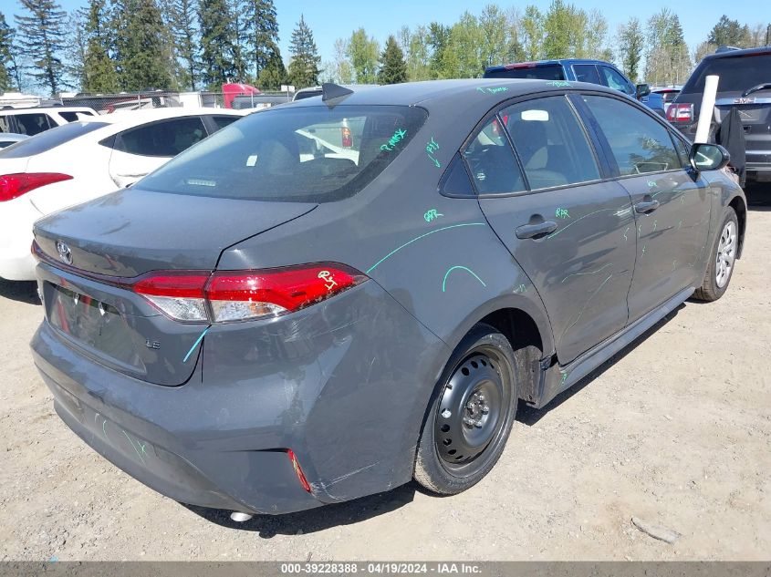 2024 Toyota Corolla Le VIN: JTDB4MEE6R3024873 Lot: 39228388