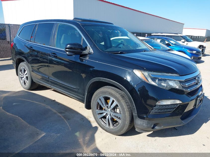 2016 Honda Pilot Ex-L VIN: 5FNYF5H55GB045266 Lot: 39228470