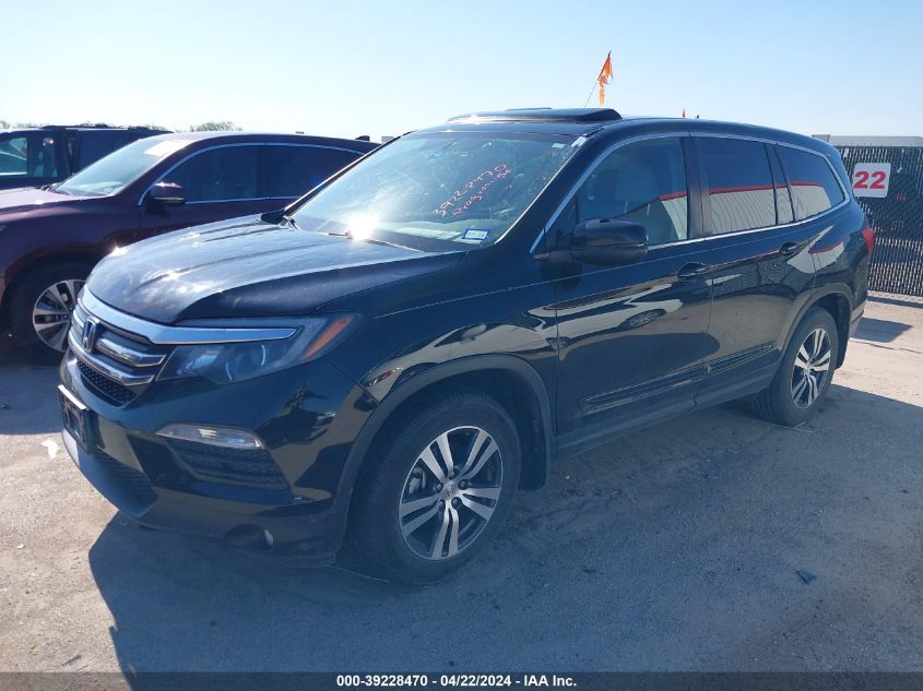 2016 Honda Pilot Ex-L VIN: 5FNYF5H55GB045266 Lot: 39228470