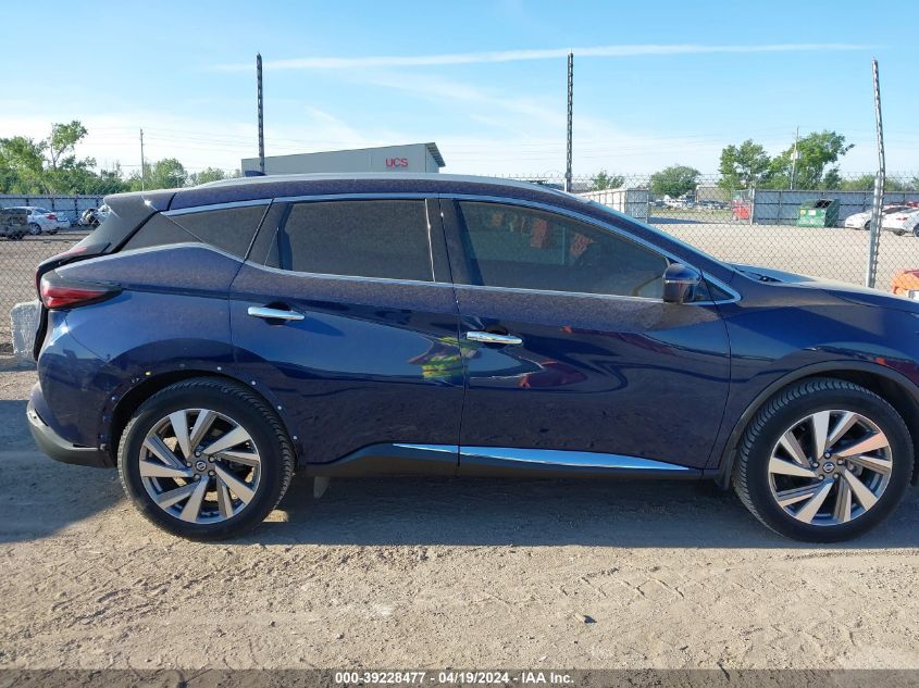 2019 Nissan Murano Sl VIN: 5N1AZ2MS3KN160831 Lot: 39255982