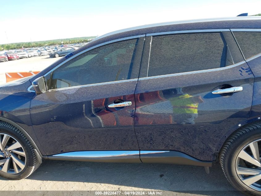 2019 Nissan Murano Sl VIN: 5N1AZ2MS3KN160831 Lot: 39255982