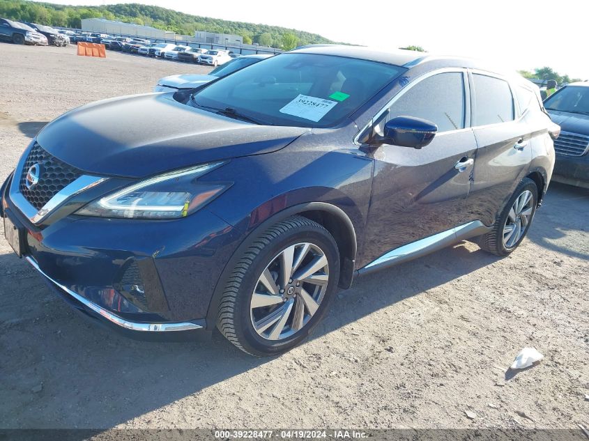 2019 Nissan Murano Sl VIN: 5N1AZ2MS3KN160831 Lot: 39255982