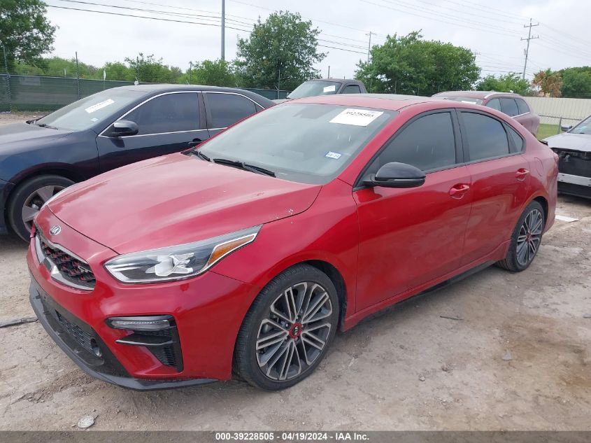 2021 Kia Forte Gt VIN: 3KPF44ACXME409585 Lot: 39228505