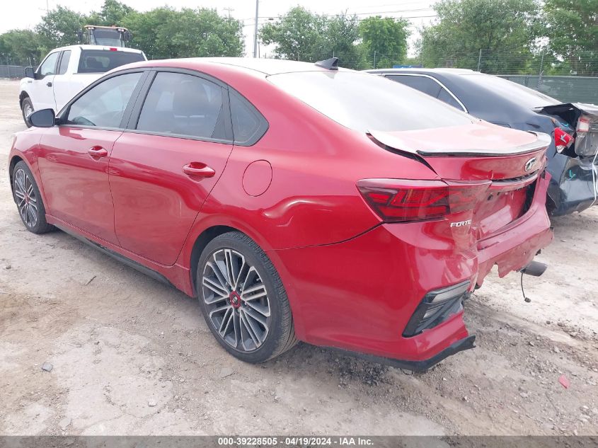 2021 Kia Forte Gt VIN: 3KPF44ACXME409585 Lot: 39228505