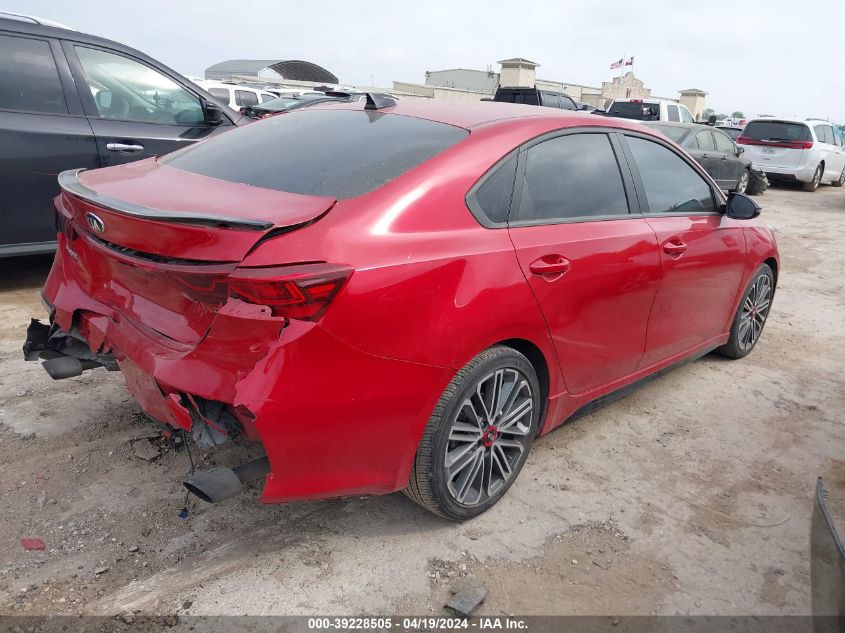 2021 Kia Forte Gt VIN: 3KPF44ACXME409585 Lot: 39228505