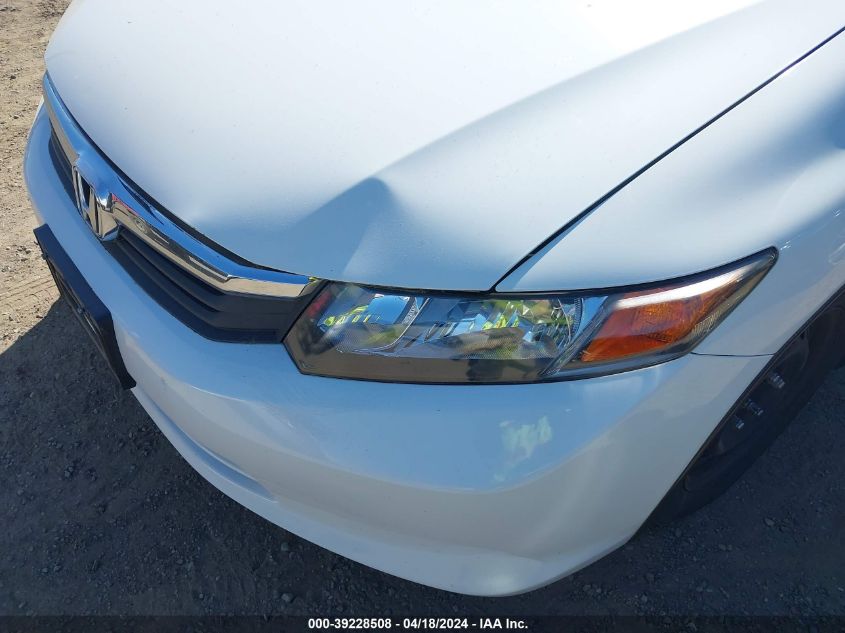 2012 Honda Civic Lx VIN: 2HGFB2F56CH560349 Lot: 39228508