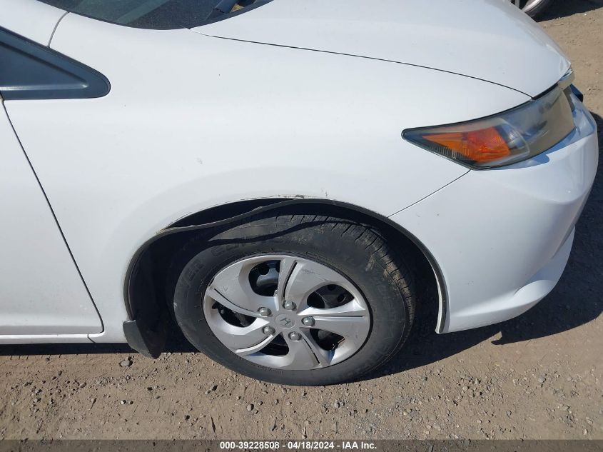 2012 Honda Civic Lx VIN: 2HGFB2F56CH560349 Lot: 39228508