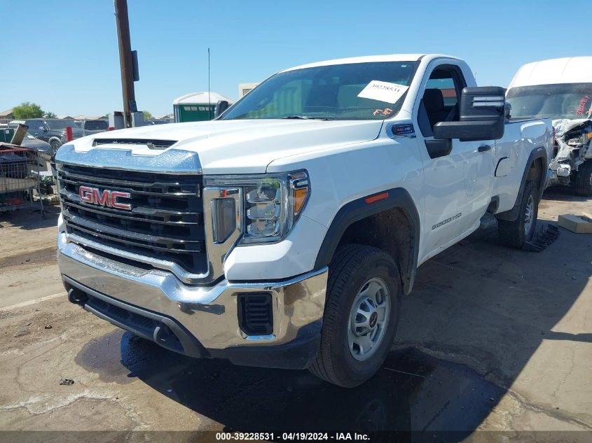 2021 GMC Sierra 2500Hd 2Wd Regular Cab Long Bed VIN: 1GT08LE79MF281217 Lot: 39228531