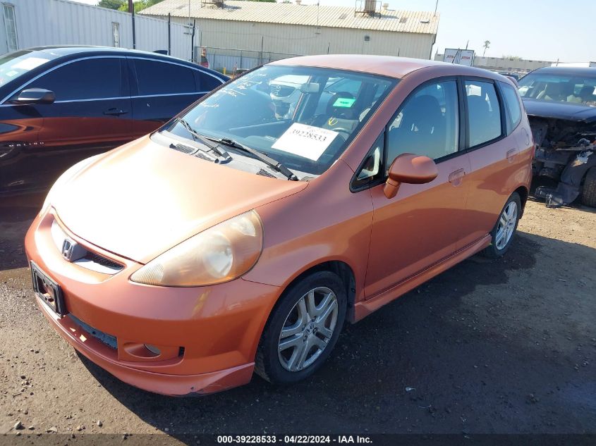 2007 Honda Fit Sport VIN: JHMGD38677S033992 Lot: 50233564