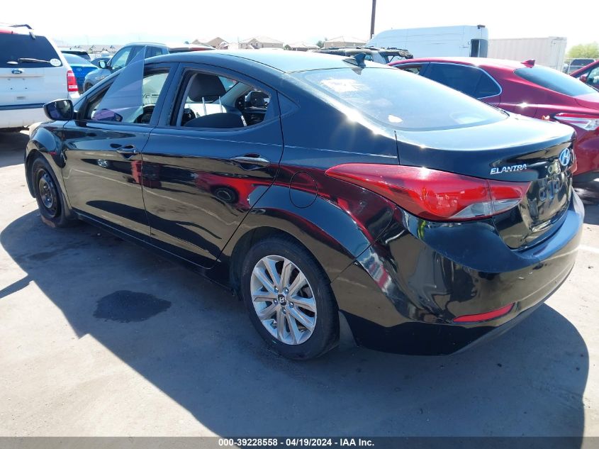 2015 Hyundai Elantra Se VIN: KMHDH4AE6FU235785 Lot: 39256478