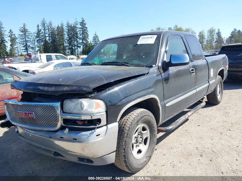 2002 GMC Sierra 1500 Sle VIN: 2GTEK19T921106117 Lot: 39228587