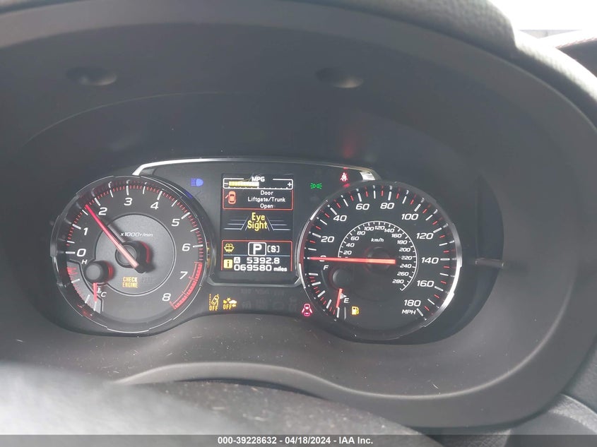 2019 SUBARU WRX LIMITED - JF1VA1P66K8820435