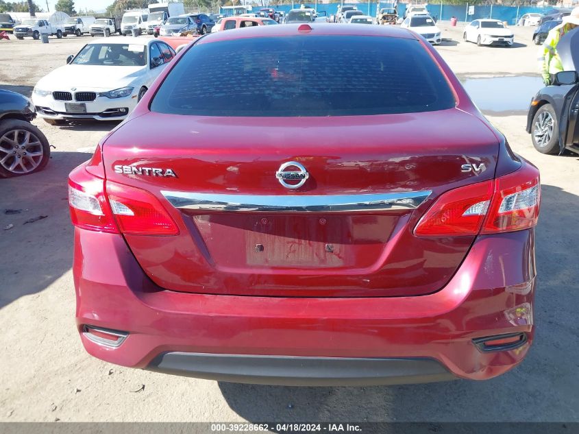 2017 Nissan Sentra Sv VIN: 3N1AB7AP6HY401947 Lot: 39252087
