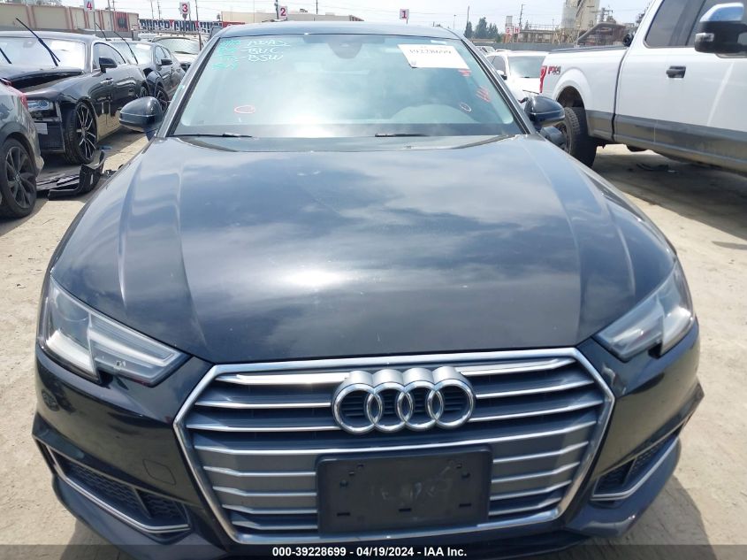 2019 Audi A4 40 Premium/40 Titanium Premium VIN: WAUGMAF42KA025236 Lot: 39228699