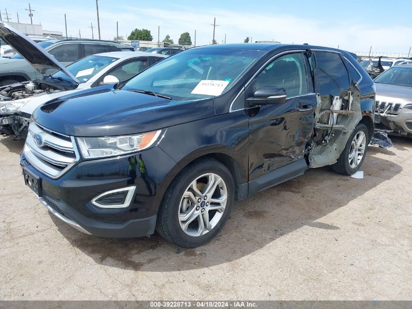 2018 Ford Edge Titanium VIN: 2FMPK3K93JBB74971 Lot: 39228713