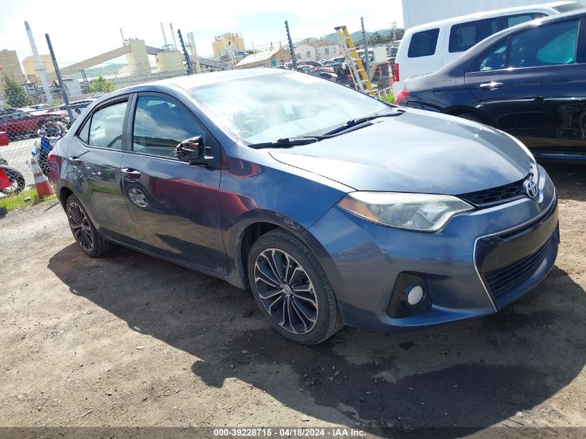 2014 Toyota Corolla S Plus VIN: 5YFBURHEXEP092507 Lot: 39254491