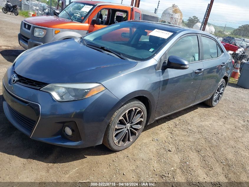 2014 Toyota Corolla S Plus VIN: 5YFBURHEXEP092507 Lot: 39254491