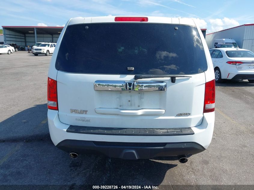 2012 Honda Pilot Ex-L VIN: 5FNYF4H66CB079861 Lot: 39228726