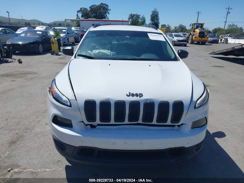 2016 Jeep Cherokee Sport VIN: 1C4PJMAB1GW374921 Lot: 39228733