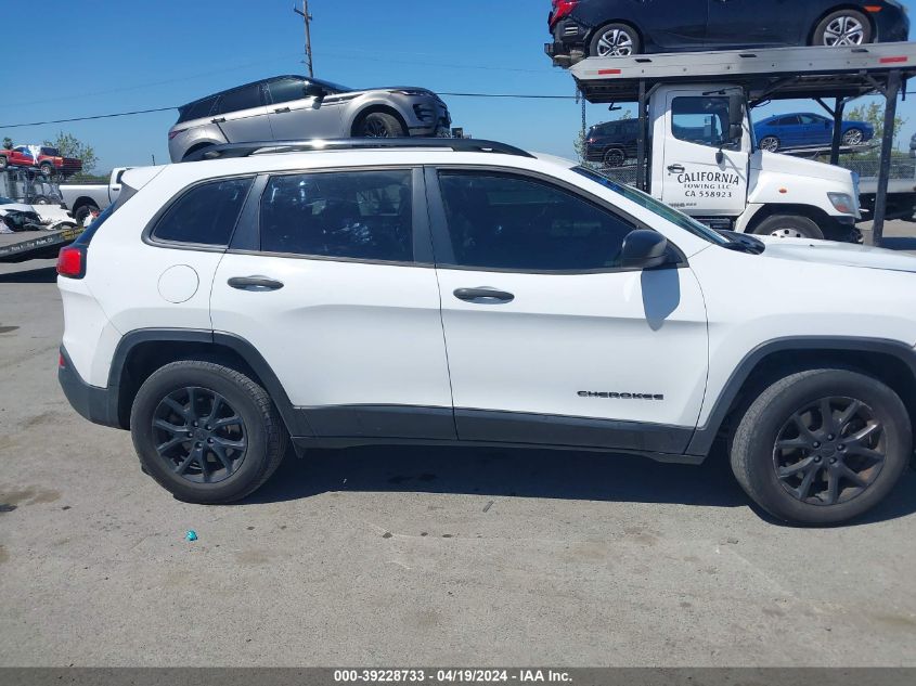 2016 Jeep Cherokee Sport VIN: 1C4PJMAB1GW374921 Lot: 39228733