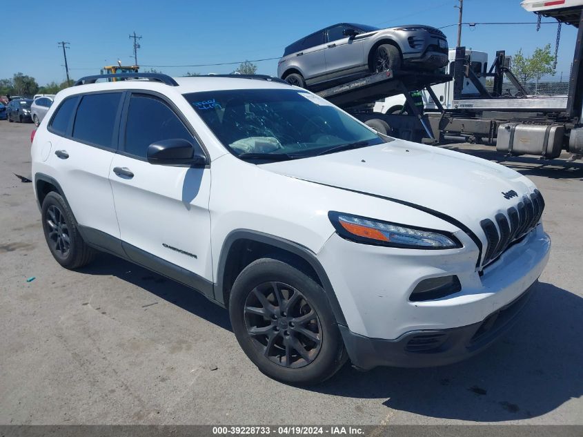 2016 Jeep Cherokee Sport VIN: 1C4PJMAB1GW374921 Lot: 39228733