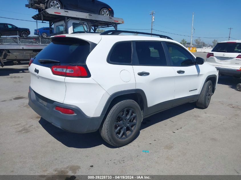 2016 Jeep Cherokee Sport VIN: 1C4PJMAB1GW374921 Lot: 39228733