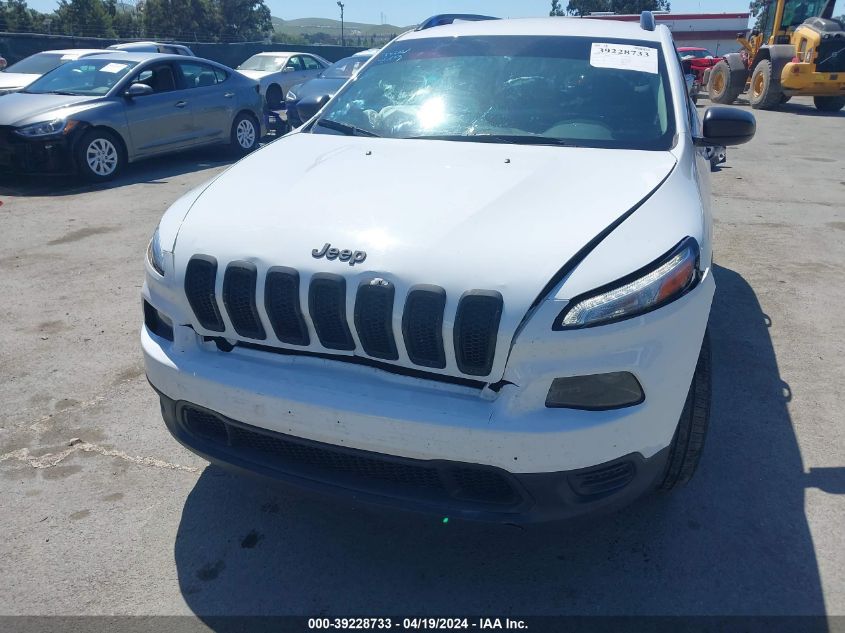 2016 Jeep Cherokee Sport VIN: 1C4PJMAB1GW374921 Lot: 39228733