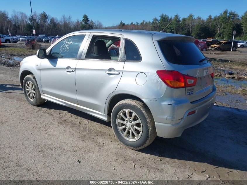 2011 Mitsubishi Outlander Sport Es VIN: JA4AP3AU7BZ005742 Lot: 76774653