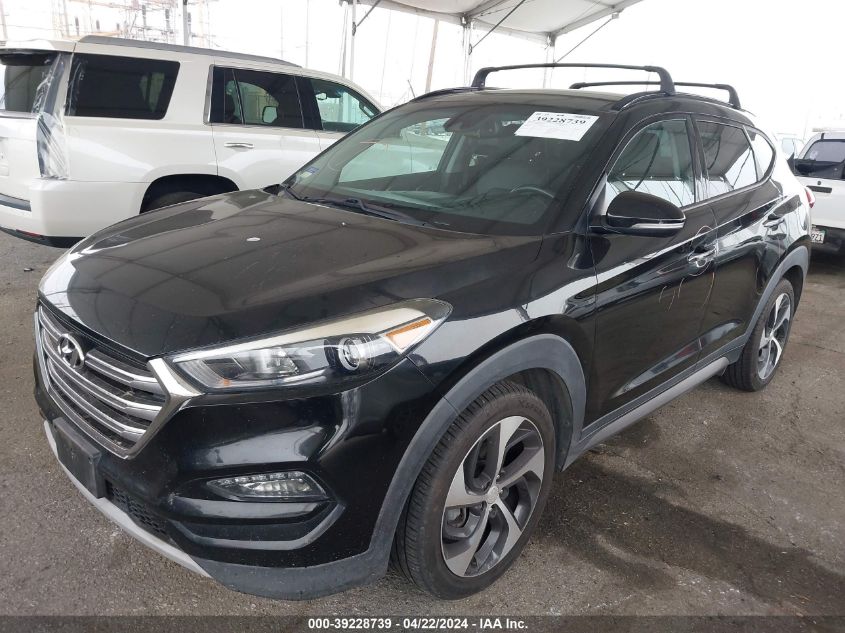 2017 Hyundai Tucson Limited VIN: KM8J33A21HU355921 Lot: 39228739