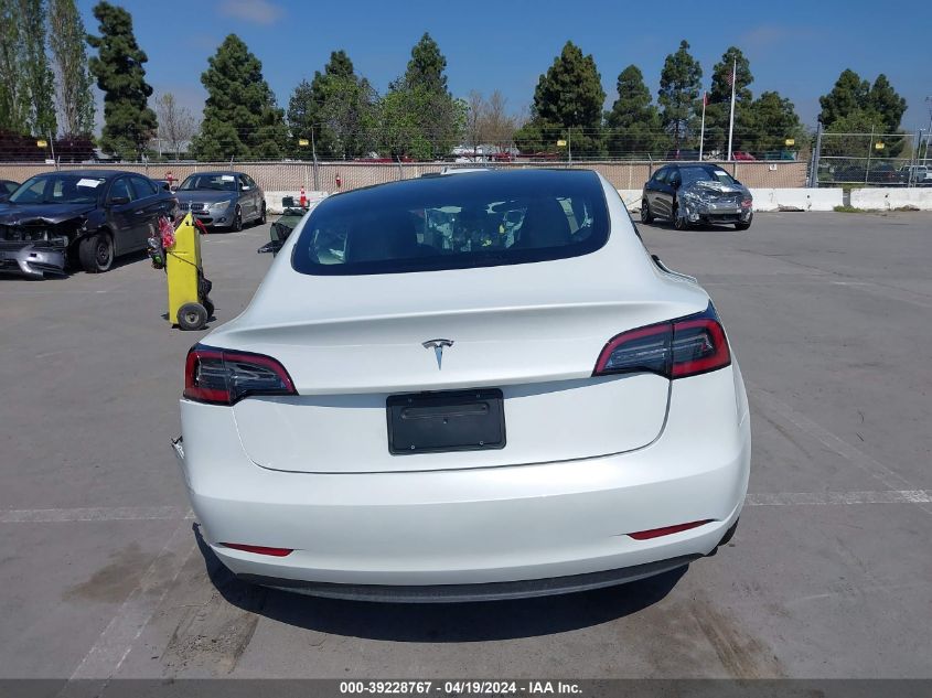 2023 Tesla Model 3 Rear-Wheel Drive VIN: 5YJ3E1EA8PF452036 Lot: 39228767