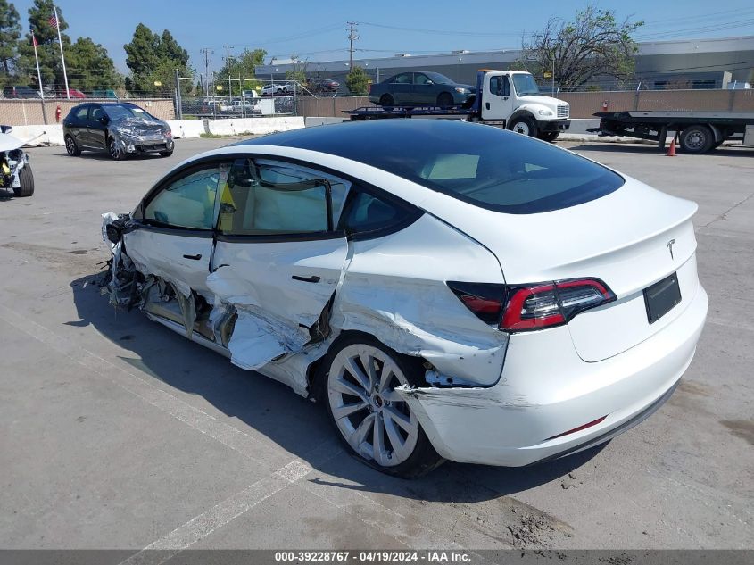 2023 Tesla Model 3 Rear-Wheel Drive VIN: 5YJ3E1EA8PF452036 Lot: 39228767