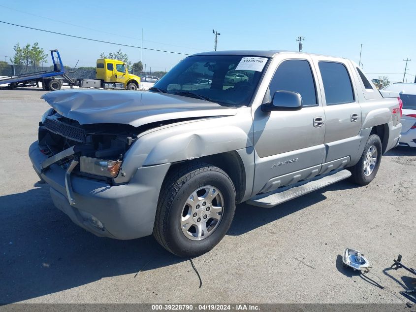 2002 Chevrolet Avalanche 1500 VIN: 3GNEC13T02G128995 Lot: 39228790