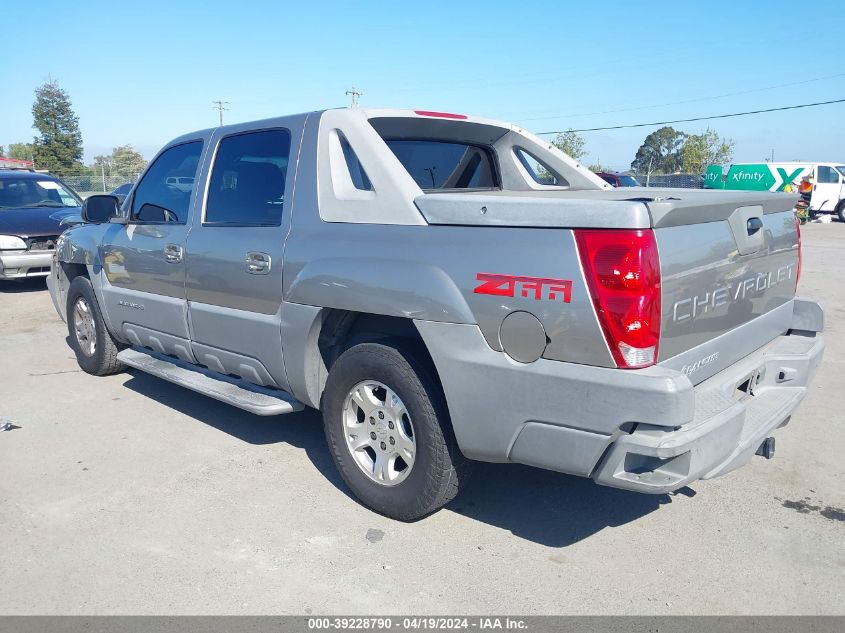 2002 Chevrolet Avalanche 1500 VIN: 3GNEC13T02G128995 Lot: 39228790