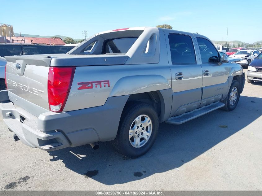 2002 Chevrolet Avalanche 1500 VIN: 3GNEC13T02G128995 Lot: 39228790