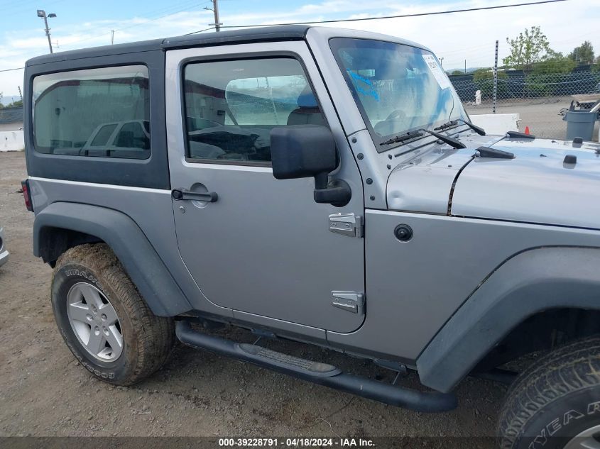 2018 Jeep Wrangler Jk Sport S 4X4 VIN: 1C4GJWAG1JL924019 Lot: 39251425