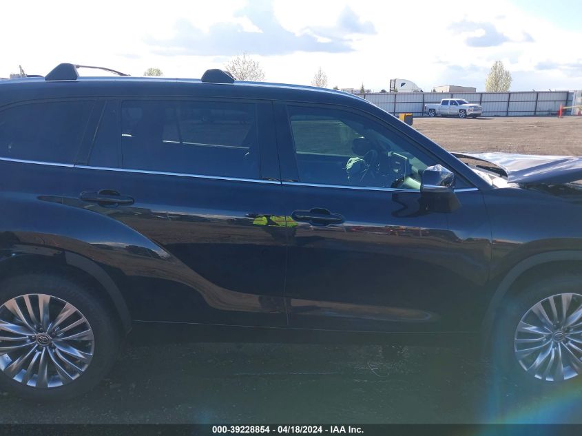 2023 Toyota Highlander Platinum VIN: 5TDKDRBH3PS520009 Lot: 39255595