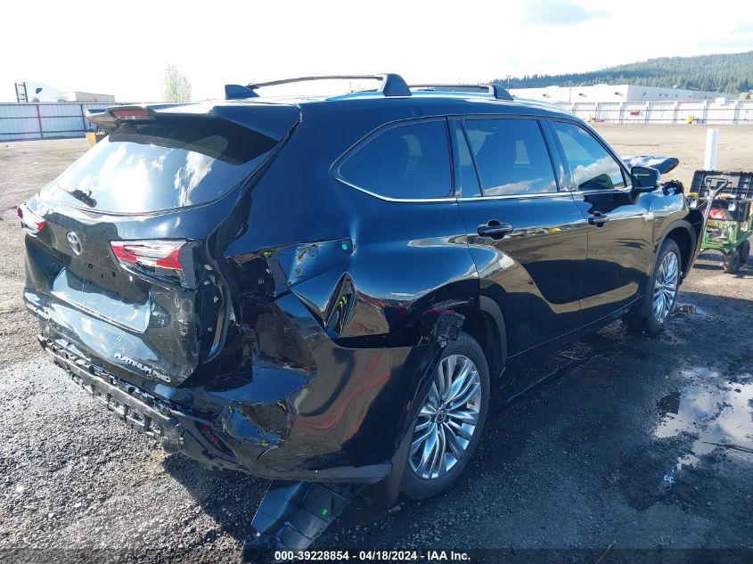 2023 Toyota Highlander Platinum VIN: 5TDKDRBH3PS520009 Lot: 39255595