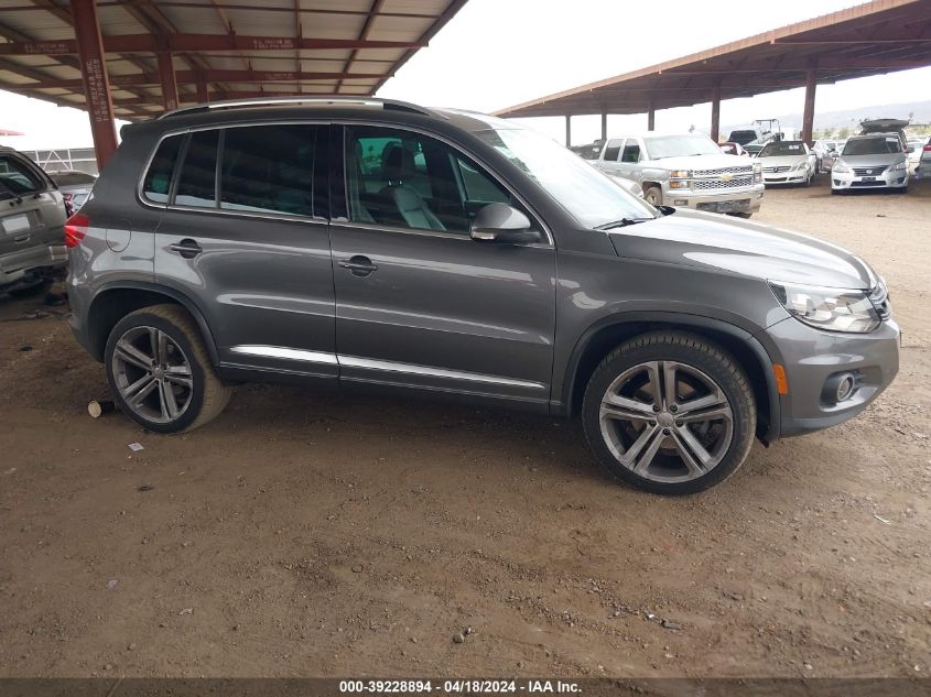 2014 Volkswagen Tiguan R-Line VIN: WVGBV3AX8EW106848 Lot: 39228894