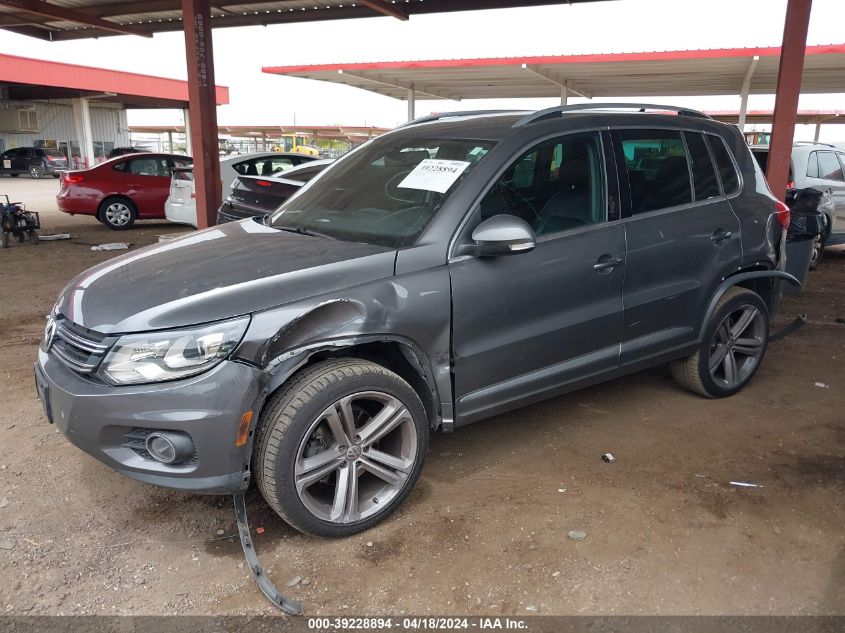 2014 Volkswagen Tiguan R-Line VIN: WVGBV3AX8EW106848 Lot: 39228894