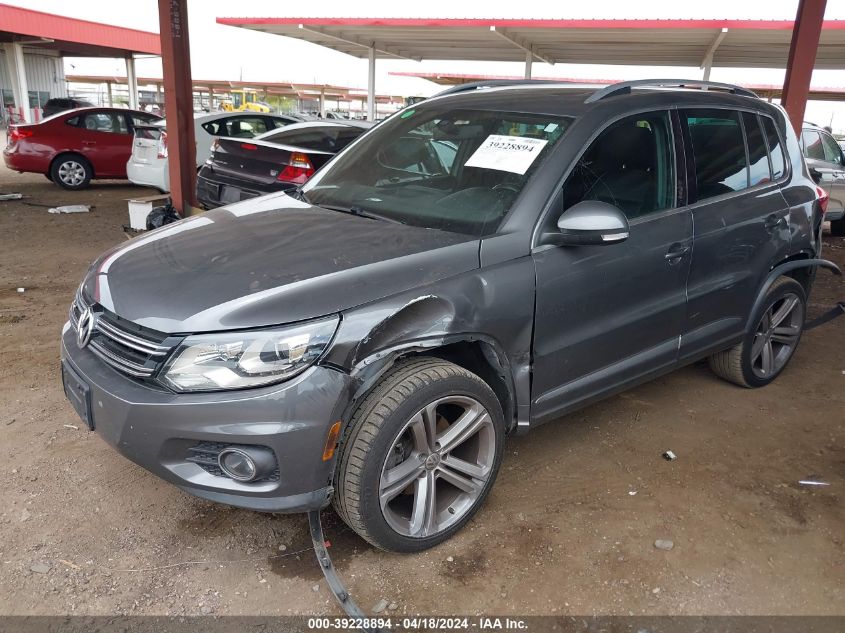 2014 Volkswagen Tiguan R-Line VIN: WVGBV3AX8EW106848 Lot: 39228894