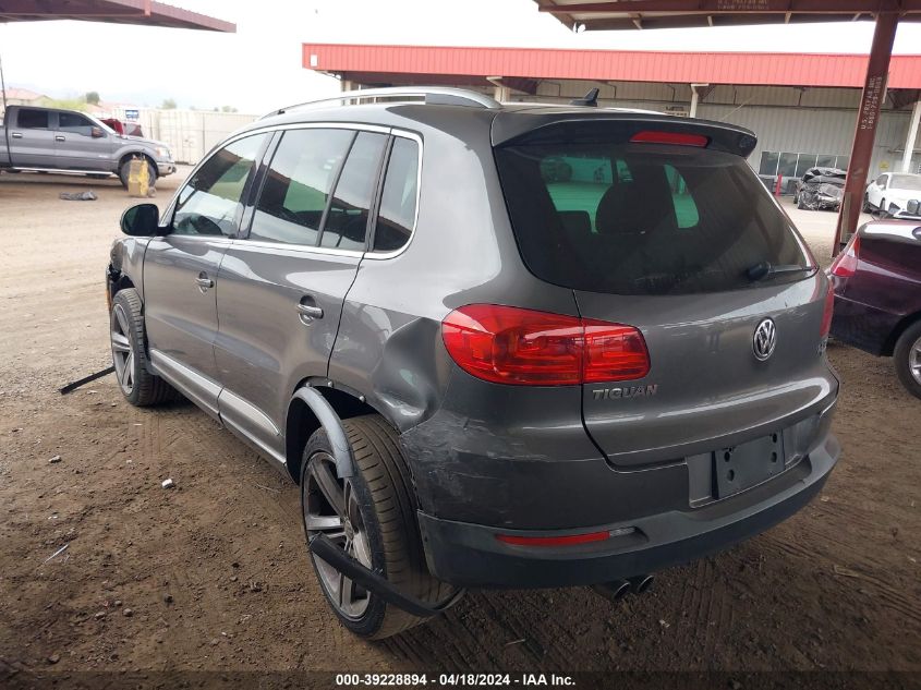 2014 Volkswagen Tiguan R-Line VIN: WVGBV3AX8EW106848 Lot: 39228894