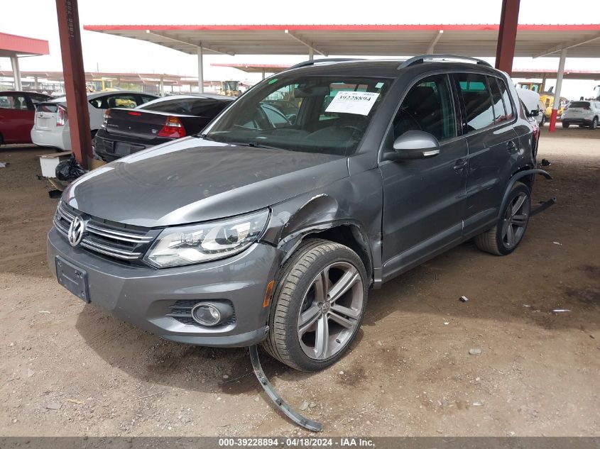 2014 Volkswagen Tiguan R-Line VIN: WVGBV3AX8EW106848 Lot: 39228894