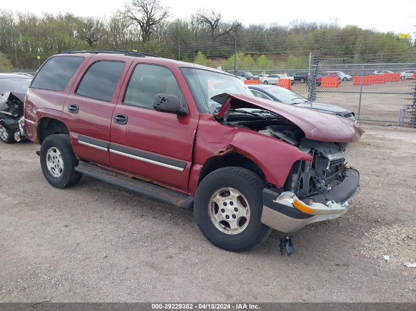 2005 Chevrolet Tahoe Ls VIN: 1GNEC13V15J138830 Lot: 39229352