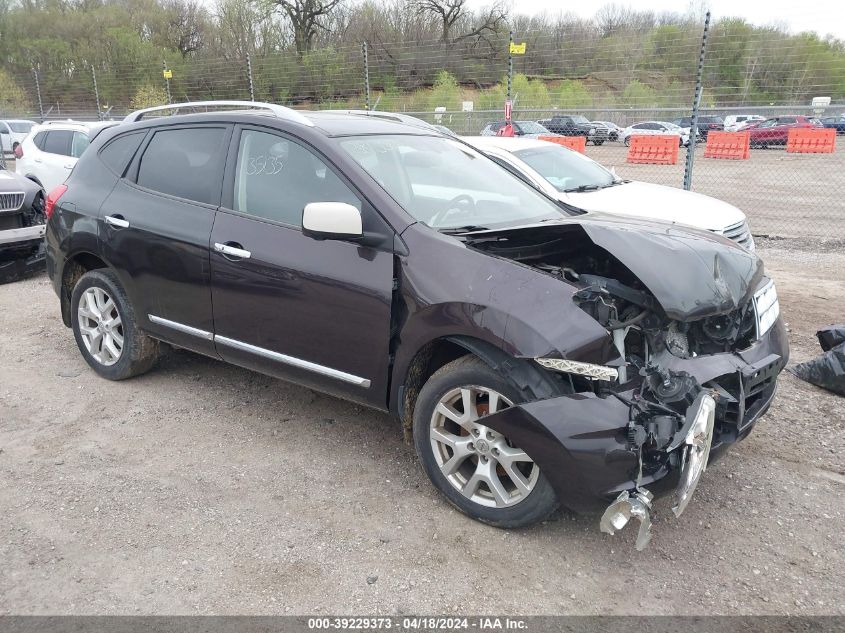 2013 Nissan Rogue Sv W/Sl Pkg VIN: JN8AS5MV7DW107605 Lot: 39229373