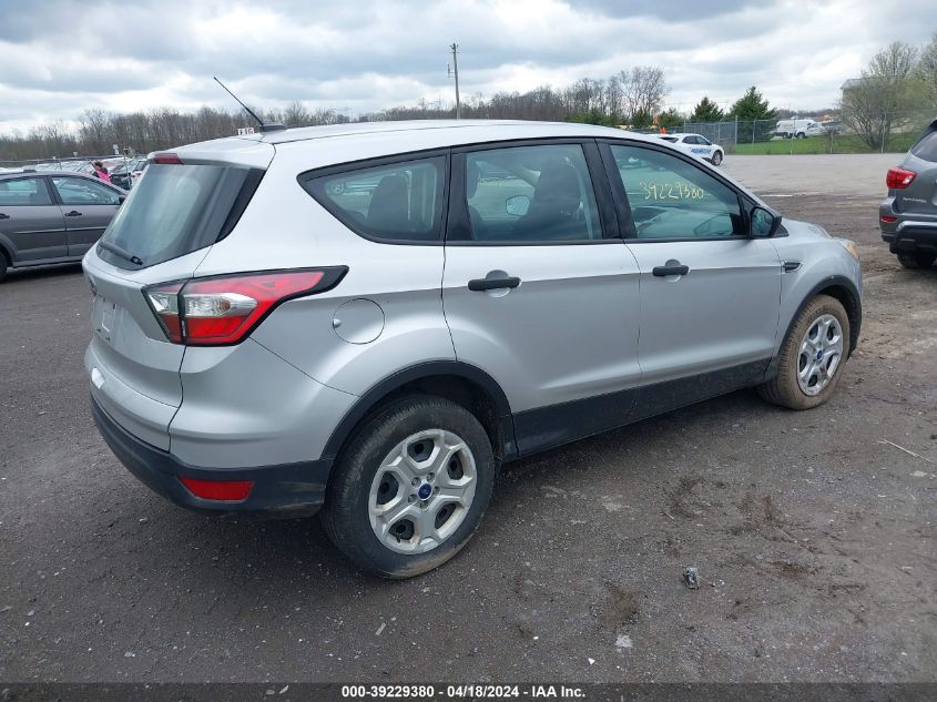 2017 Ford Escape S VIN: 1FMCU0F78HUE20112 Lot: 39252268