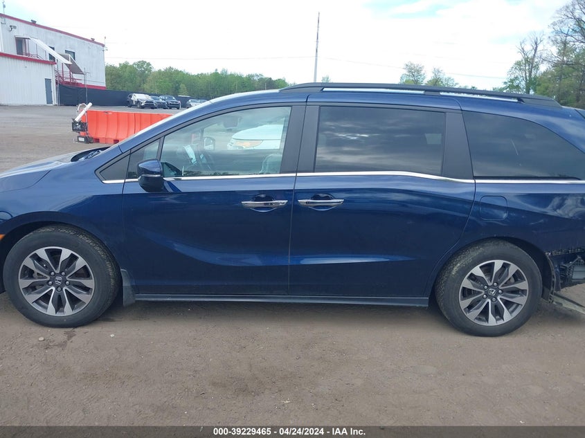 VIN 5FNRL6H7XNB007887 2022 HONDA ODYSSEY EXL