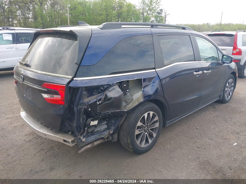 VIN 5FNRL6H7XNB007887 2022 HONDA ODYSSEY EXL