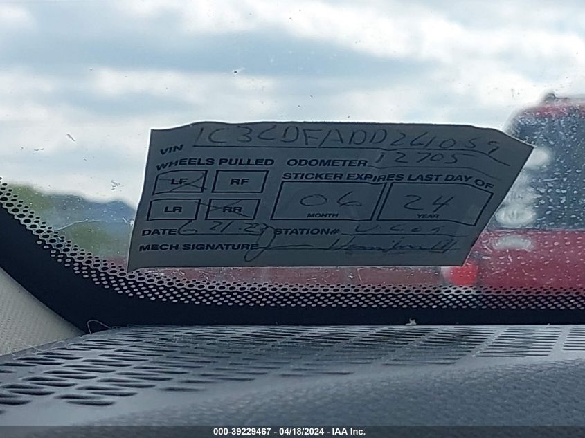 2013 Dodge Dart Se VIN: 1C3CDFAA0DD261059 Lot: 39229467